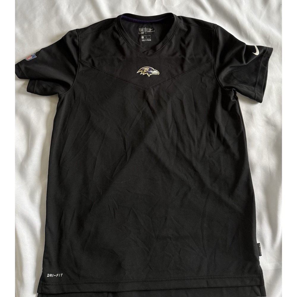 NFL Baltimore Ravens Men's Nike Onfield Dri-fit Black Shirt Sz Large